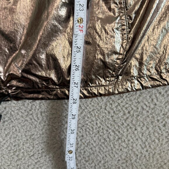 Ivy Park Jacket Hooded Pullover Windbreaker Metallic Gold - Picture 7 of 13